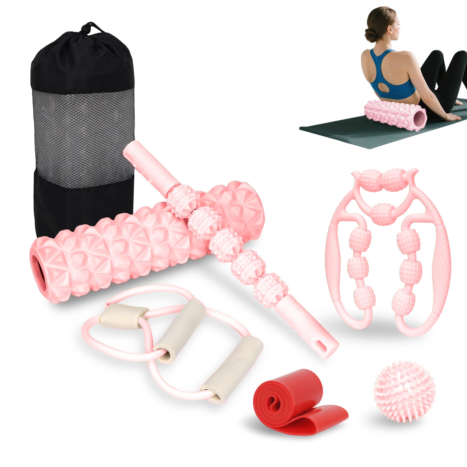 7-in-1 Deep Tissue Foam Roller