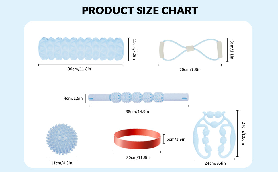 7-in-1 Deep Tissue Foam Roller