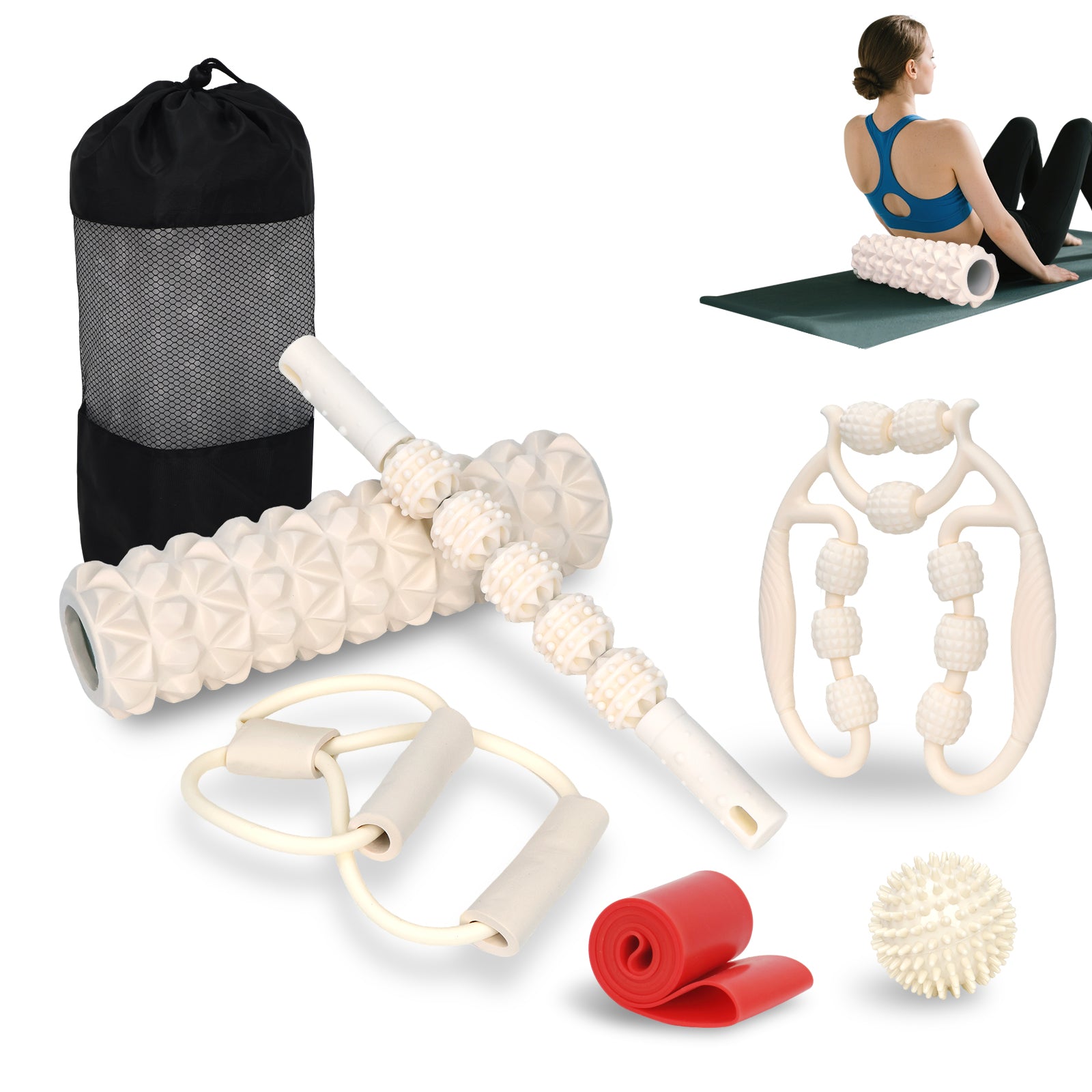 7-in-1 Deep Tissue Foam Roller