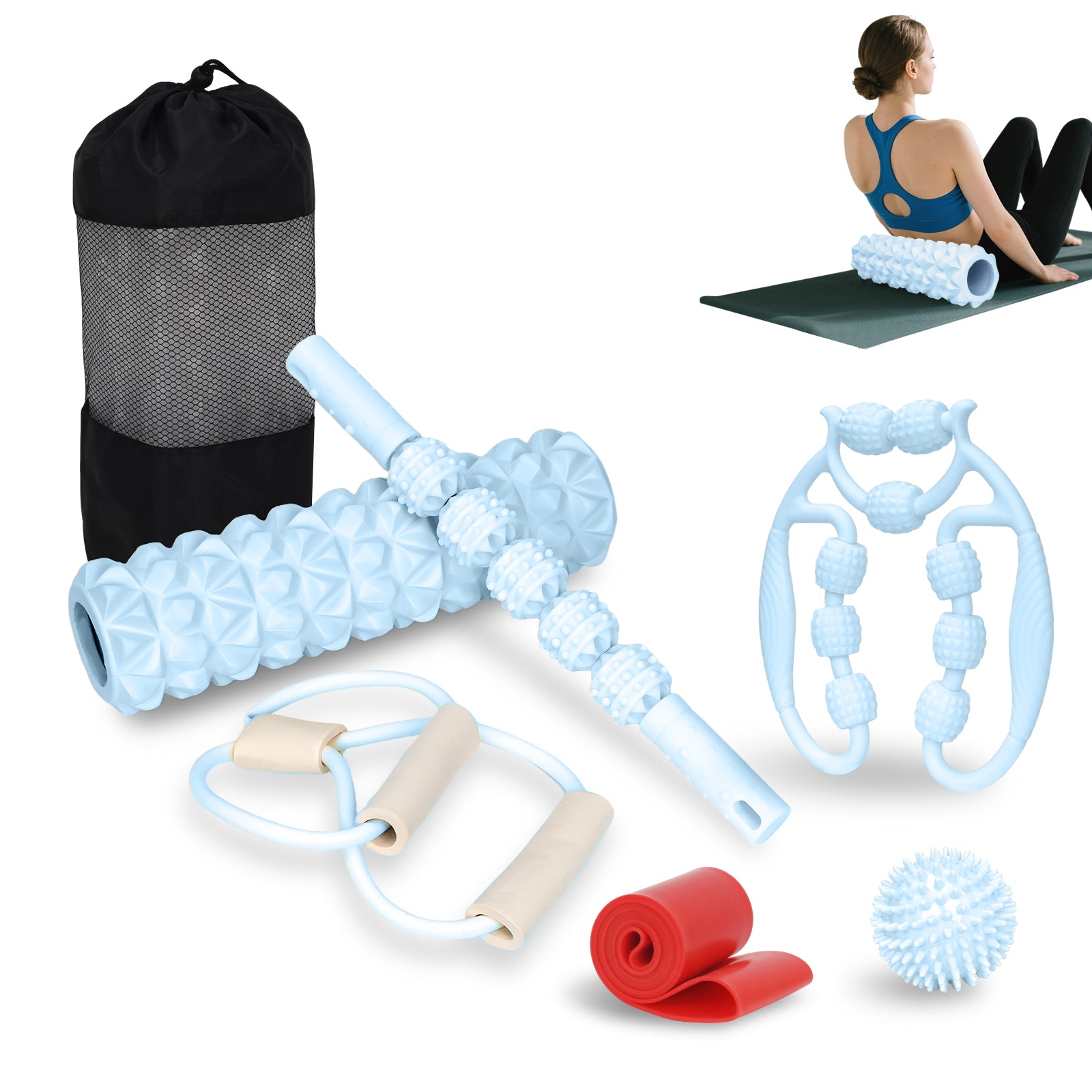 7-in-1 Deep Tissue Foam Roller